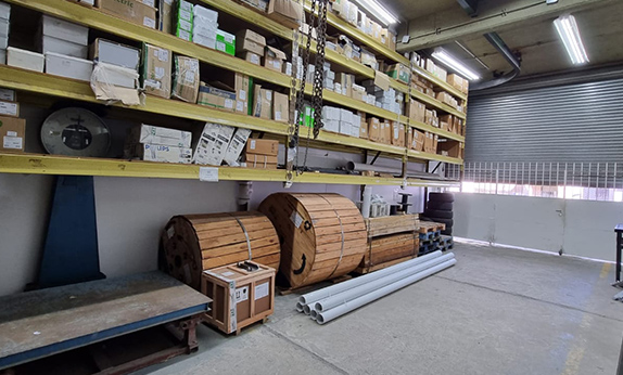 Depósito y stock de materiales eléctricos de Discualco